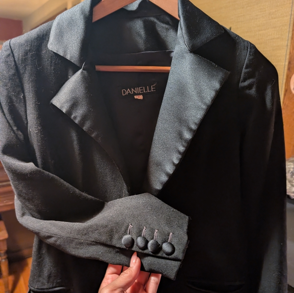 Vintage Wool Tuxedo Jacket In Perfect Condition